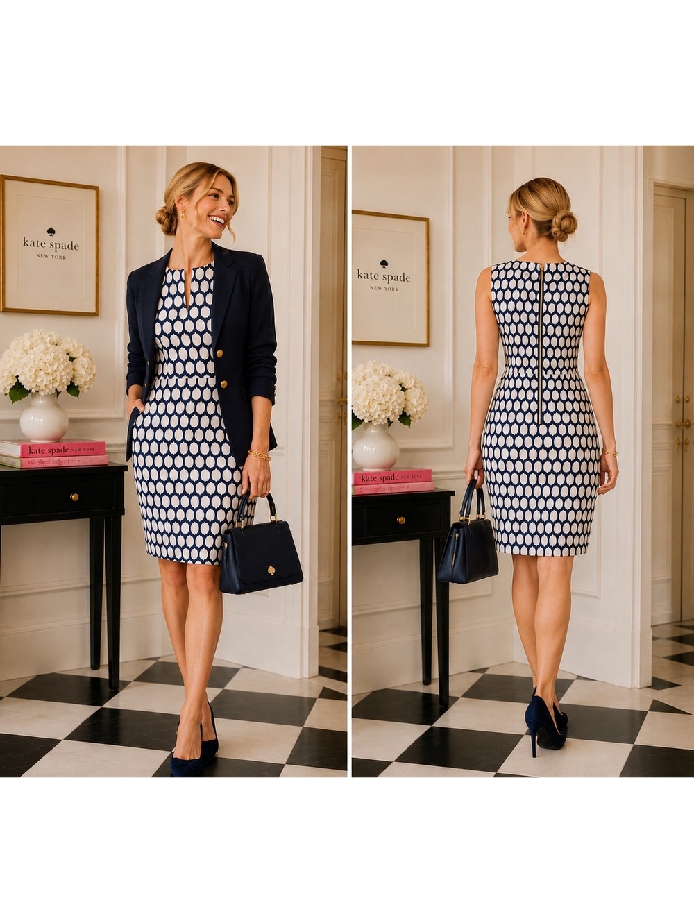 Kate Spade New York Polka Dot Fit & Flare Dress Size 2 | Preppy Chic